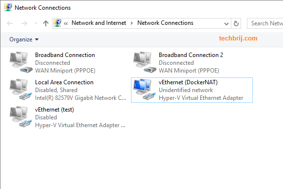 Docker Windows Network Settings