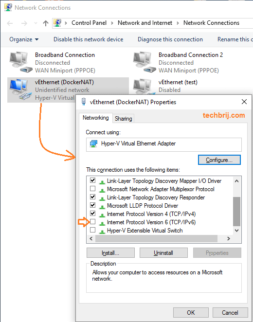Docker Windows Network Settings