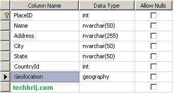 geolocation save database