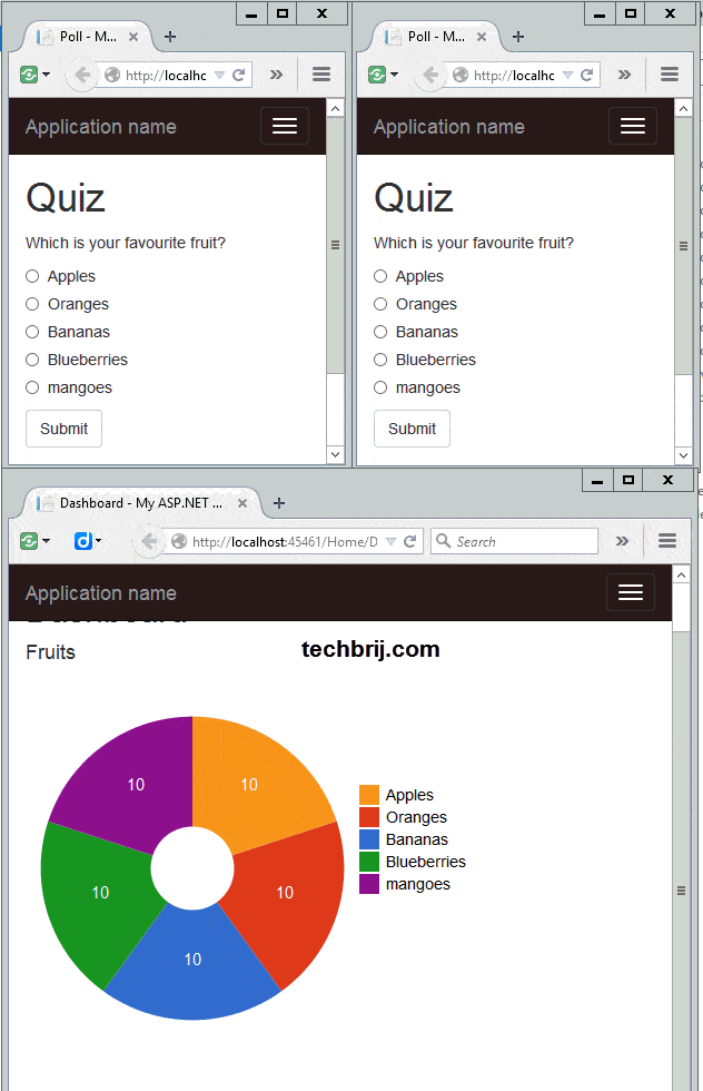 realtime voting app demo