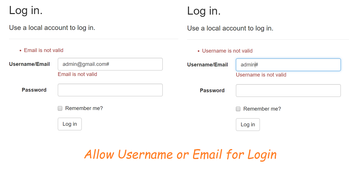 ASP.NET Identity Login with Username or Email