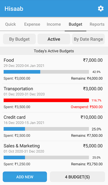 android-hisaab-techbrij-budget-app